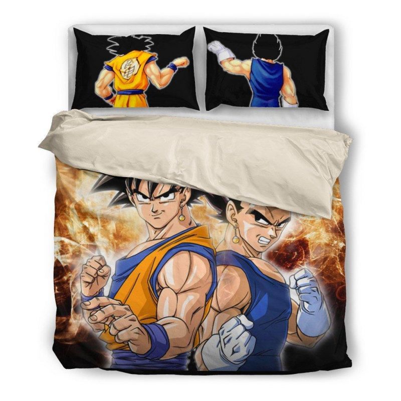 Goku Vegeta Duvet Cover and Pillowcase Set Bedding Set 1081 Goku Vegeta Duvet Cover and Pillowcase Set Bedding Set 1081