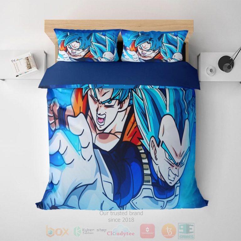 Goku-Vs-Vegeta-Sper-Saiyan-Reversible-Embossed-Dbz-Bedding-Set-1