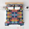 Goshuincho Style Talisman Pattern Demon Slayer Kimetsu No Yaiba Bedding Set