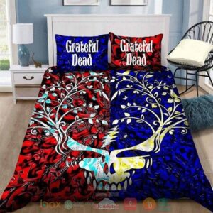 Grateful Dead Red Blue Bedding Set