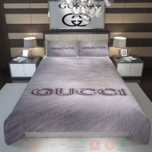 Gray Gucci Inspired Bedding Set