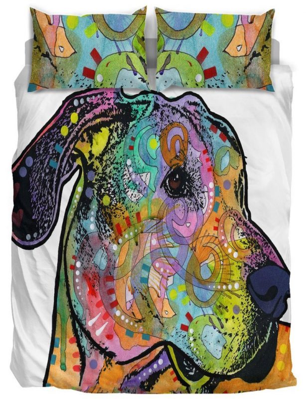 Great Dane Duvet Cover and Pillowcase Set Bedding Set Great Dane Duvet Cover and Pillowcase Set Bedding Set