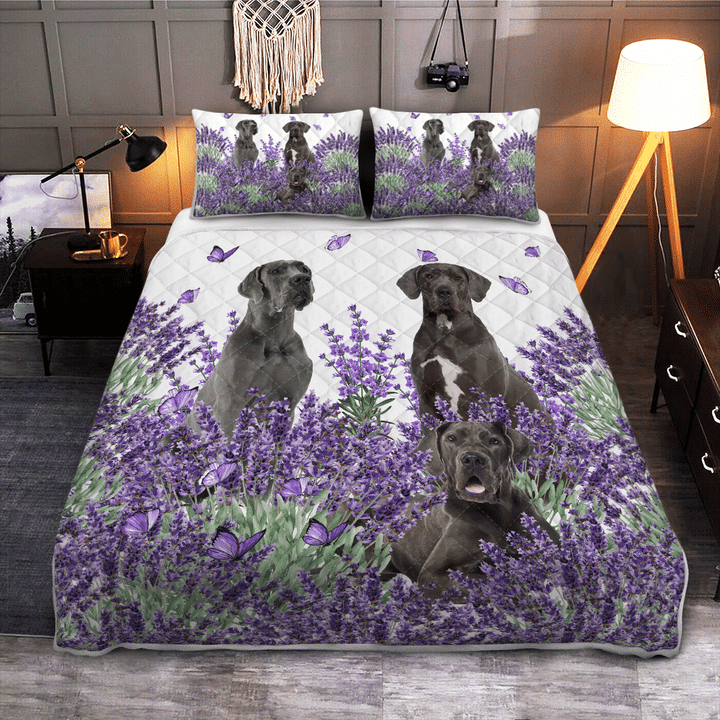 Great-Dane-Lavender-Quilt-Bedding-Set-2