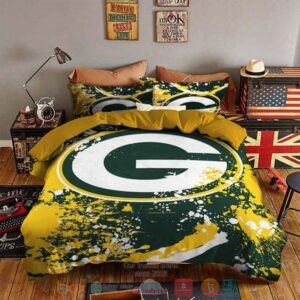 Green Bay Packers Nfl Logo Bedding Set