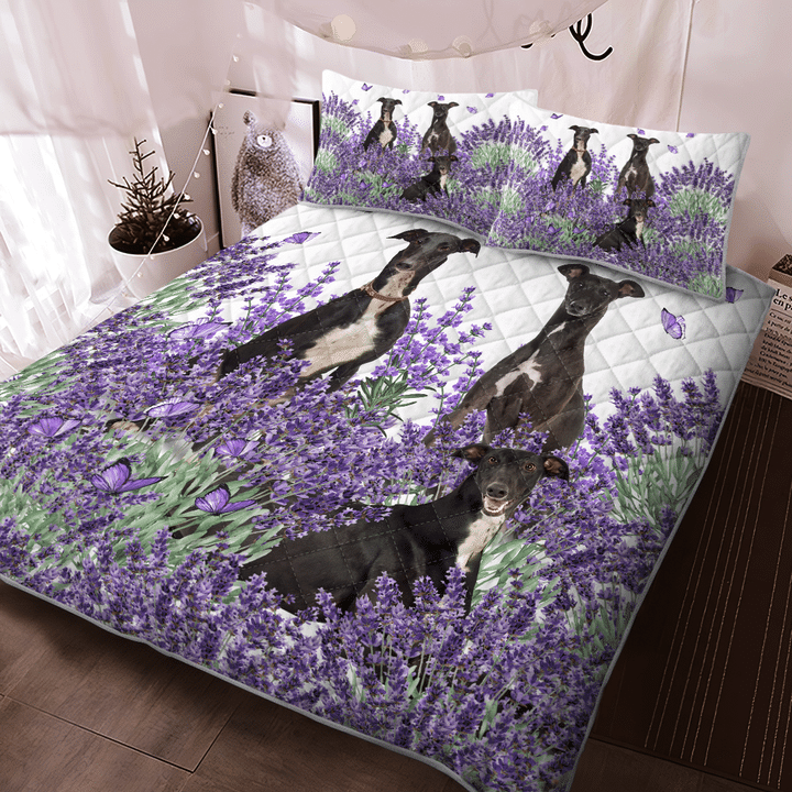 Greyhound-Lavender-Quilt-Bedding-Set-2