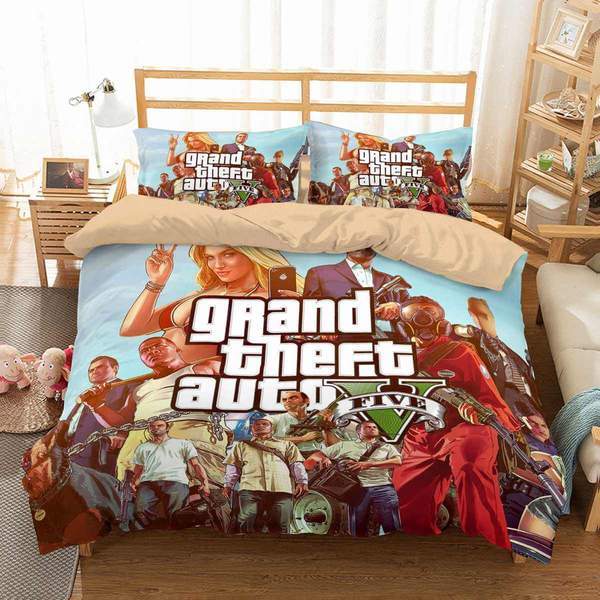 Gta 5 Duvet Cover and Pillowcase Set Bedding Set Gta 5 Duvet Cover and Pillowcase Set Bedding Set