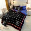 Gucci Bee Black Red Style 3 Duvet Cover Sheet Cover Pillow Cases Luxury Bedding Sets