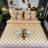 Gucci Bee Cream Inspired Bedding Set