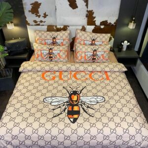 Gucci Bee Cream Inspired Bedding Set