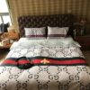 Gucci Bee Cream-White Inspired Bedding Set