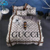 Gucci Bee Luxury Brand Duvet Cover Bedding Sets