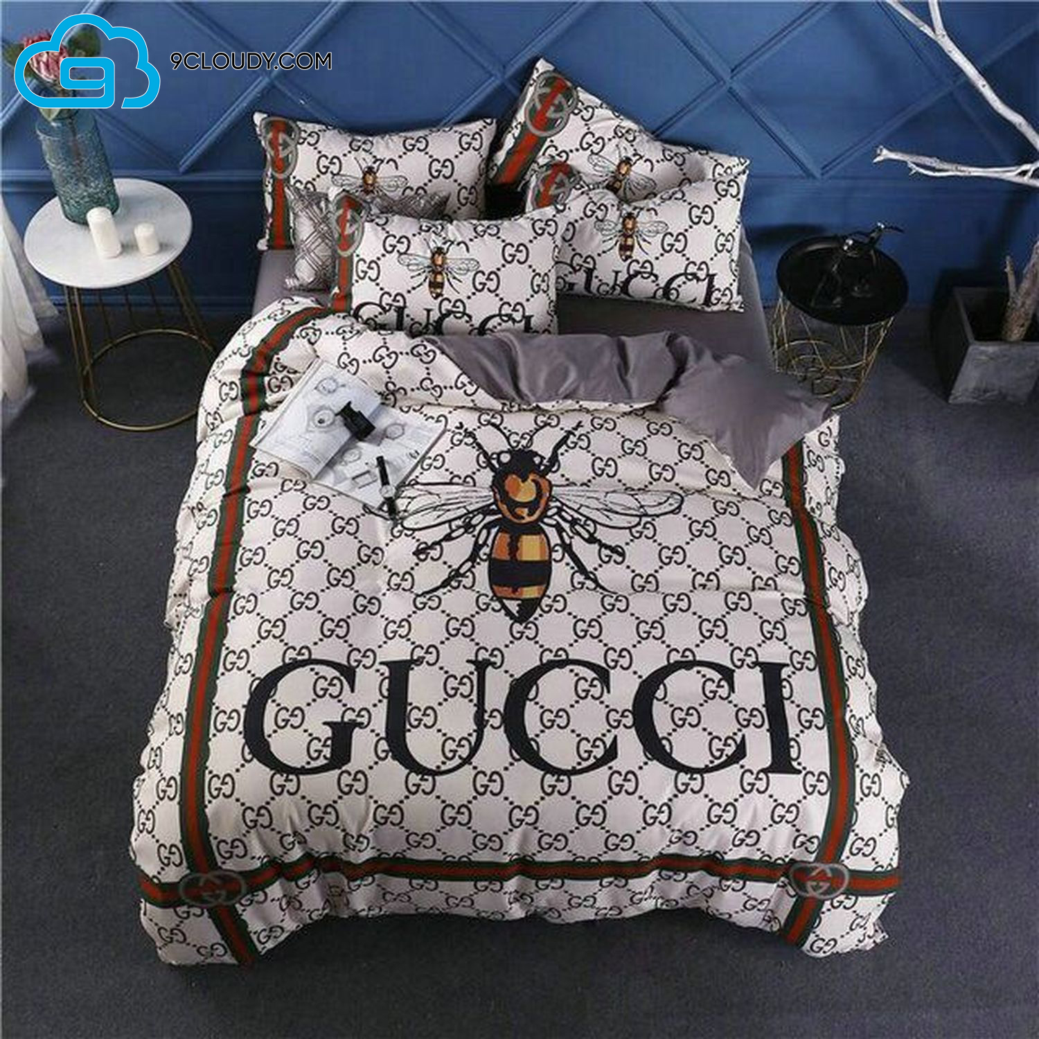 Gucci Bee Luxury Brand Duvet Cover Bedding Sets Gucci Bee Luxury Brand Duvet Cover Bedding Sets
