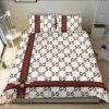 Gucci Bee White 1 Duvet Cover Sheet Cover Pillow Cases Luxury Bedding Sets