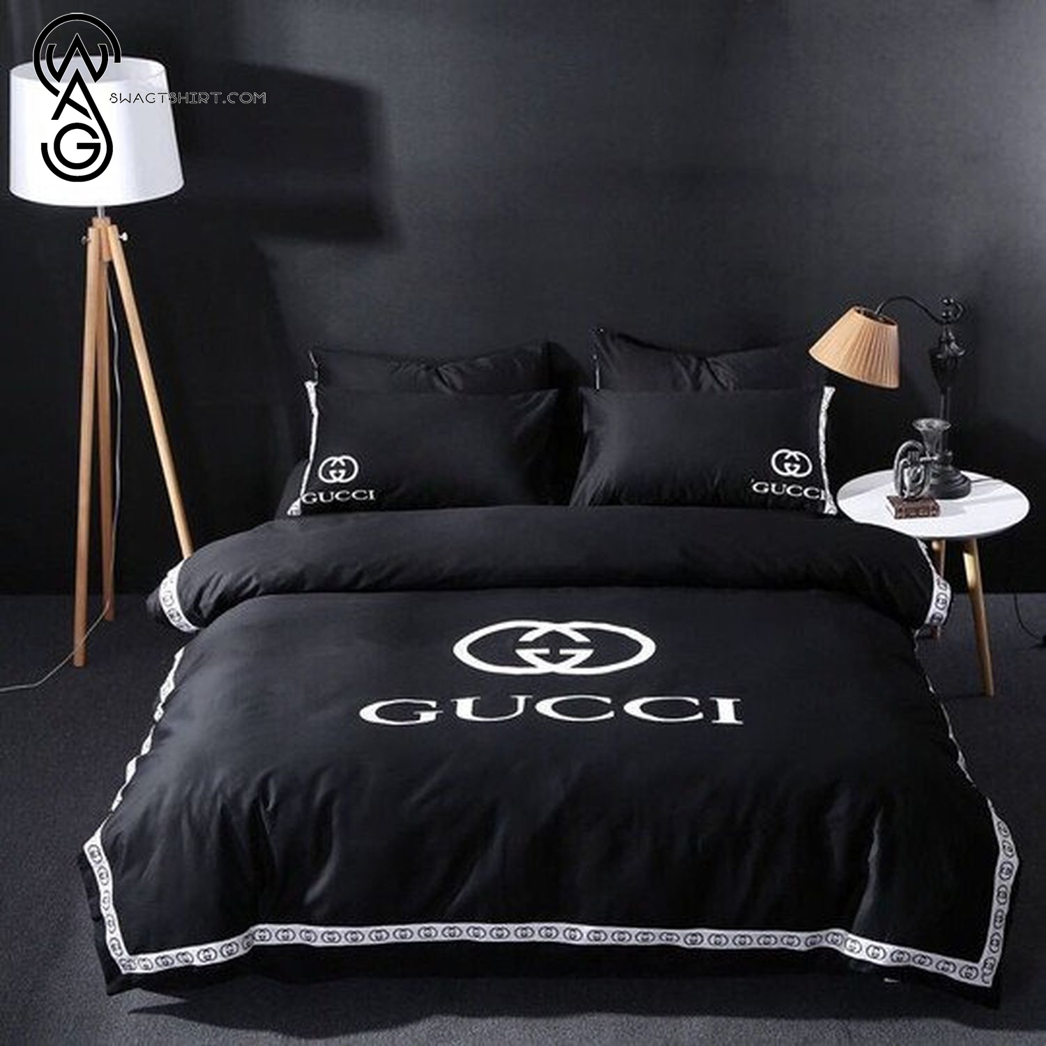 Gucci Black Monogram Full Print Bedding Set Gucci Black Monogram Full Print Bedding Set