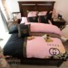Gucci Black Pink 15 Duvet Cover Sheet Cover Pillow Cases Luxury Bedding Sets