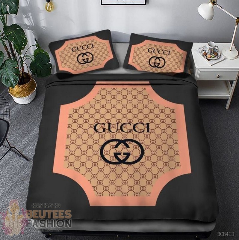 Gucci Black Pink Duvet Cover Sheet Cover Pillow Cases Luxury Bedding Sets Gucci Black Pink Duvet Cover Sheet Cover Pillow Cases Luxury Bedding Sets