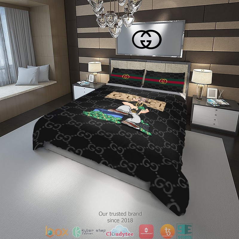 Gucci Black Quilt Bedding Set Gucci Black Quilt Bedding Set