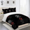 Gucci Black Roses Logo All Over Print Bedding Set