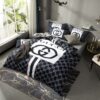 Gucci Black White Style Bedding Set