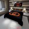 Gucci Brand Gc Orange Black Quilt Bedding Set