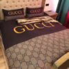 Gucci Brown-Dark Brown Inspired Bedding Set