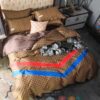Gucci Brown Pattern Quilt Bedding Set