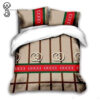 Gucci Brown Striped All Over Print Bedding Set