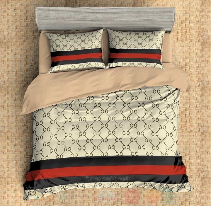 Gucci Cream Inspired Bedding Set Gucci Cream Inspired Bedding Set