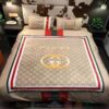 Gucci Cream Map Inspired Bedding Set