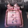 Gucci Deer Baby Pink Inspired Bedding Set