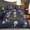 Gucci Donald Duck Navu Luxury Brand Bedding Set