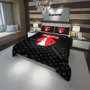Gucci Drake Supreme Black Luxury Brand Bedding Set