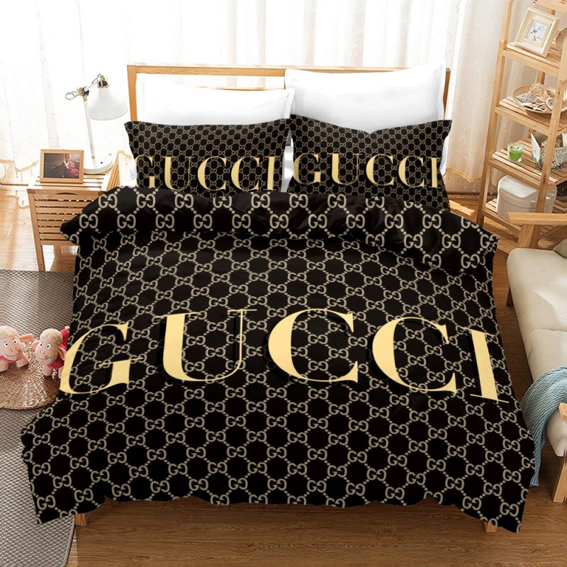 Gucci Duvet Cover and Pillowcase Set Bedding Set 827 Gucci Duvet Cover and Pillowcase Set Bedding Set 827