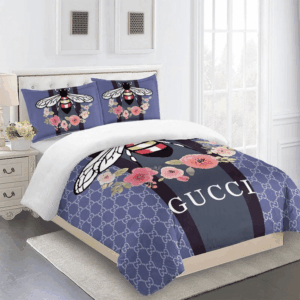 Gucci Flowers Purple Bedding Set