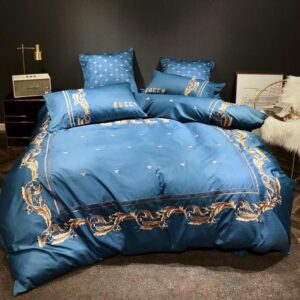 Gucci Full Blue Luxury Brand Bedding Set