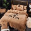 Gucci Full Brown Luxury Brand Bedding Set