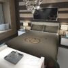 Gucci Full Green-Grey Luxury Brand Bedding Set