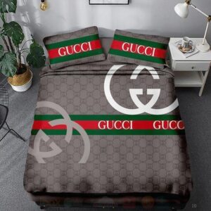 Gucci Full Grey Luxury Brand Bedding Set