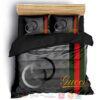 Gucci Gc Pattern Luxury Brand Grey Bedding Set