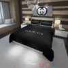 Gucci Italian High-End Brand Black Quilt Bedding Set