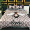 Gucci Logo Blind For Love Bedding Set