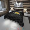Gucci Logo Gc Luxury Brand Black Pattern Quilt Bedding Set