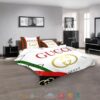 Gucci Luxury Brand White Quilt Bedding Set
