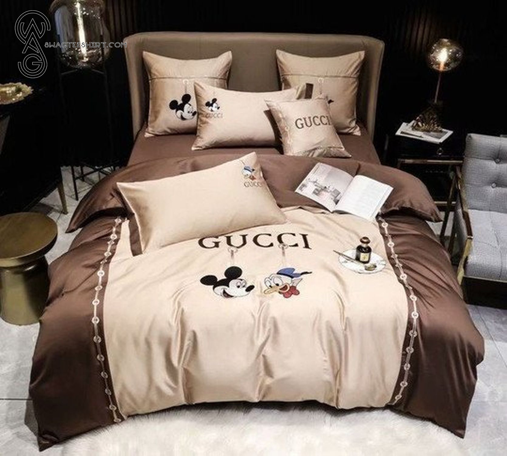 Gucci Mickey And Donald All Over Print Bedding Set Gucci Mickey And Donald All Over Print Bedding Set