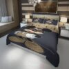 Gucci Mickey Mouse Dark Purple Luxury Brand Bedding Set