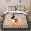 Gucci Mickey Mouse Luxury Brand Bedding Set