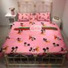 Gucci Mickey Mouse Pink Inspired Bedding Set