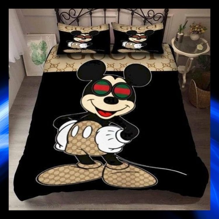 Gucci-Mickey-Mouse-Quilt-Bedding-Set-2