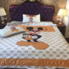 Gucci Mickey White Logo All Over Print Bedding Set