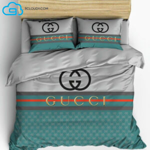 Gucci Monogram Green Duvet Cover Bedding Sets